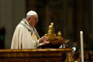 Dio è al lavoro nel mondo, dice il papa alla preghiera che chiude il 2019